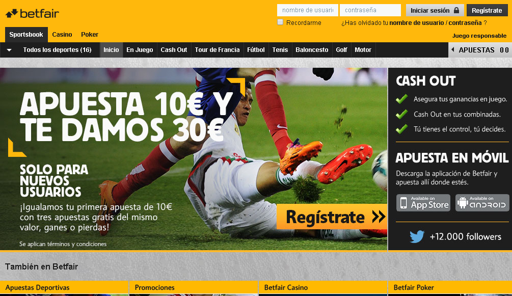 sitio web betfair