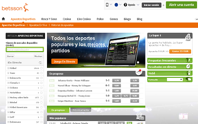 sitio web betsson